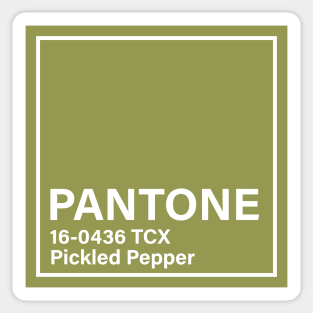 pantone 16-0436 TCX Pickled Pepper Sticker